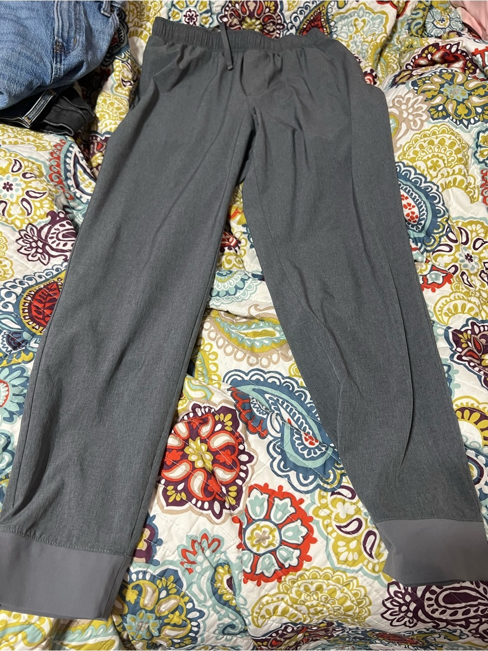 DSG Men's Gray Elastic-Waist Jogger Pants